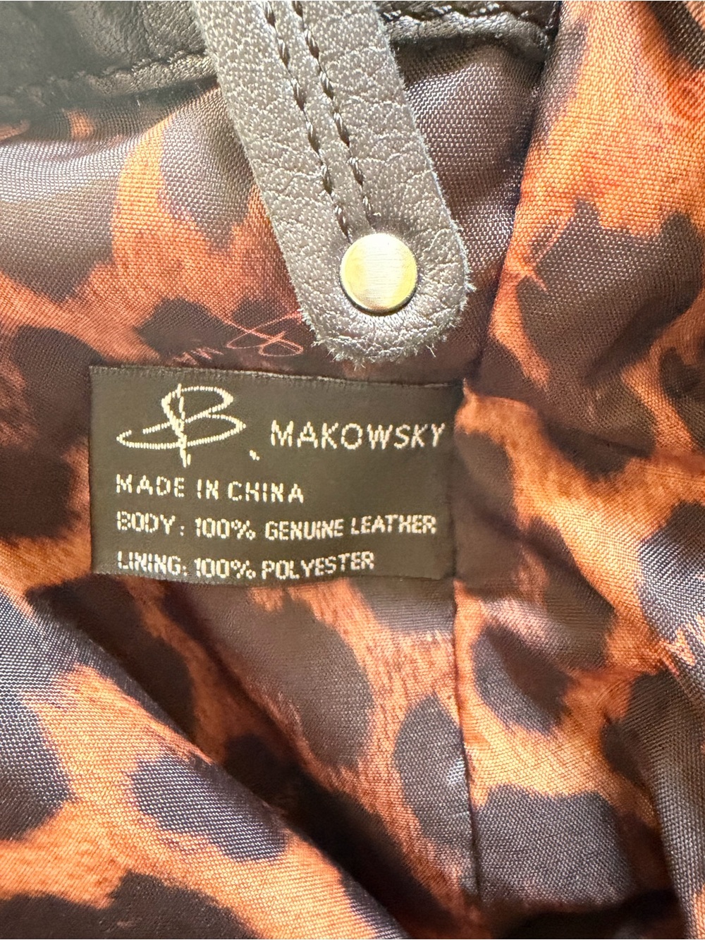 B. Makowsky oversized slouchy leather bag❤️ - Picture 10 of 10